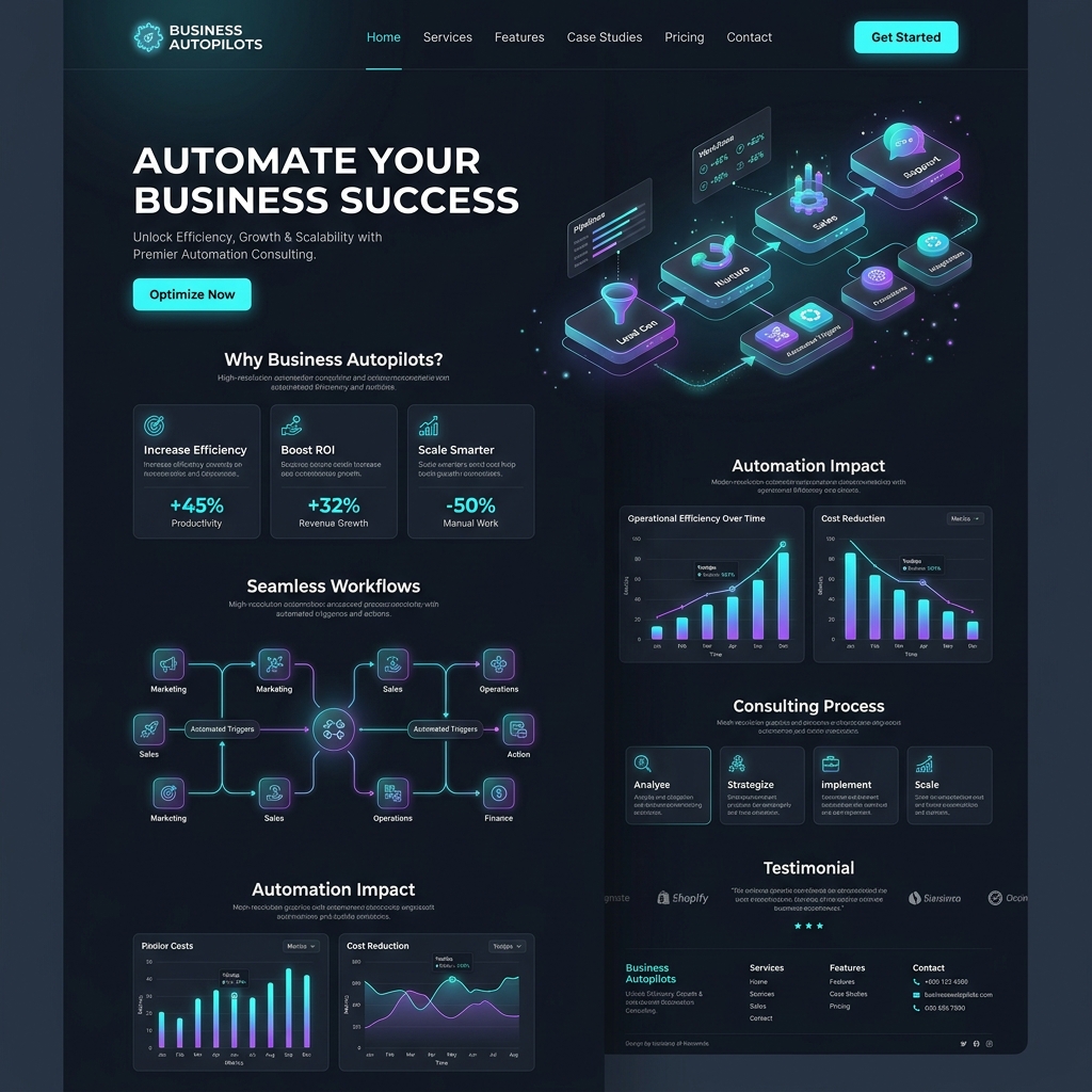 Business Autopilots Consulting Platform Mockup