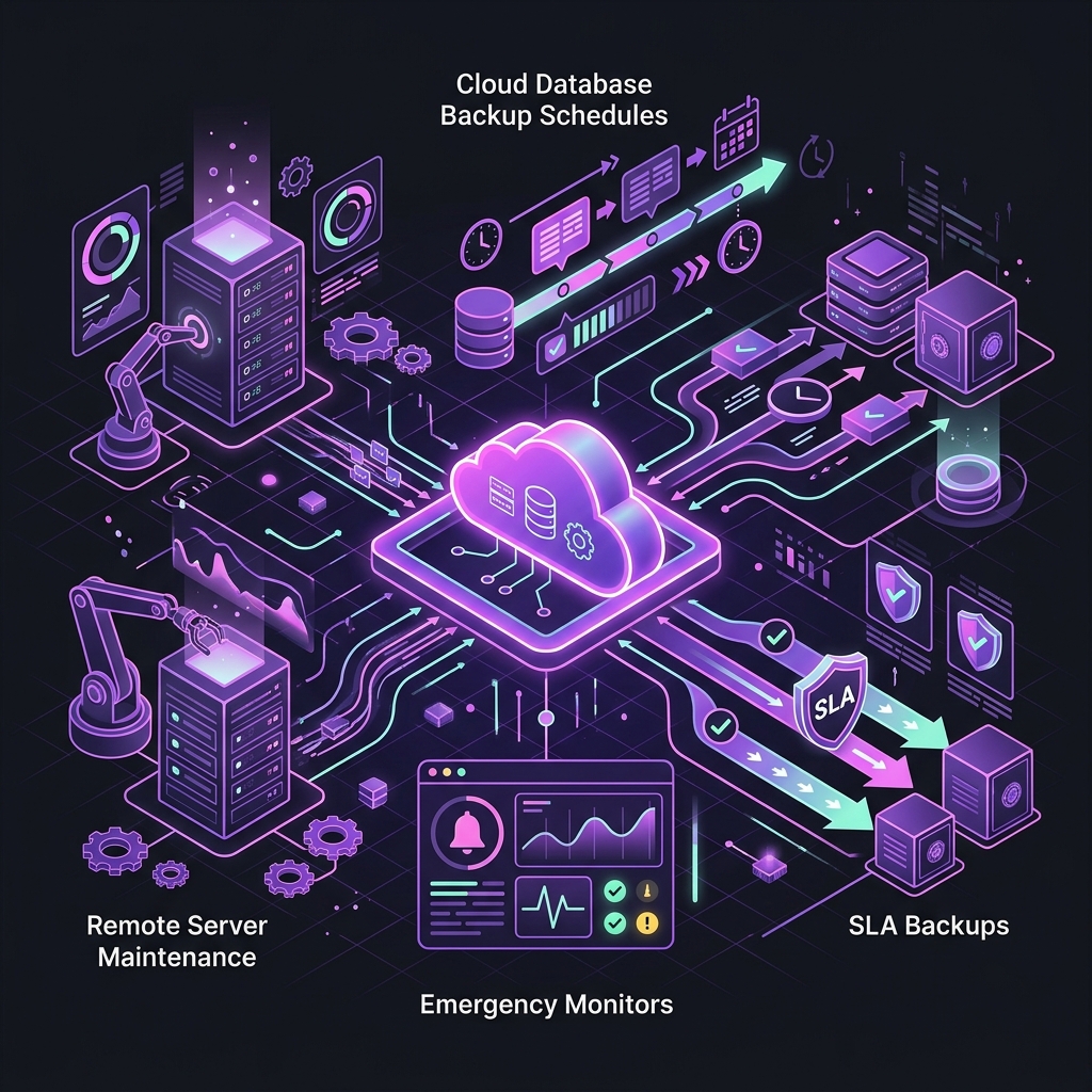 SLA Emergency Monitoring & Support Contracts Illustration